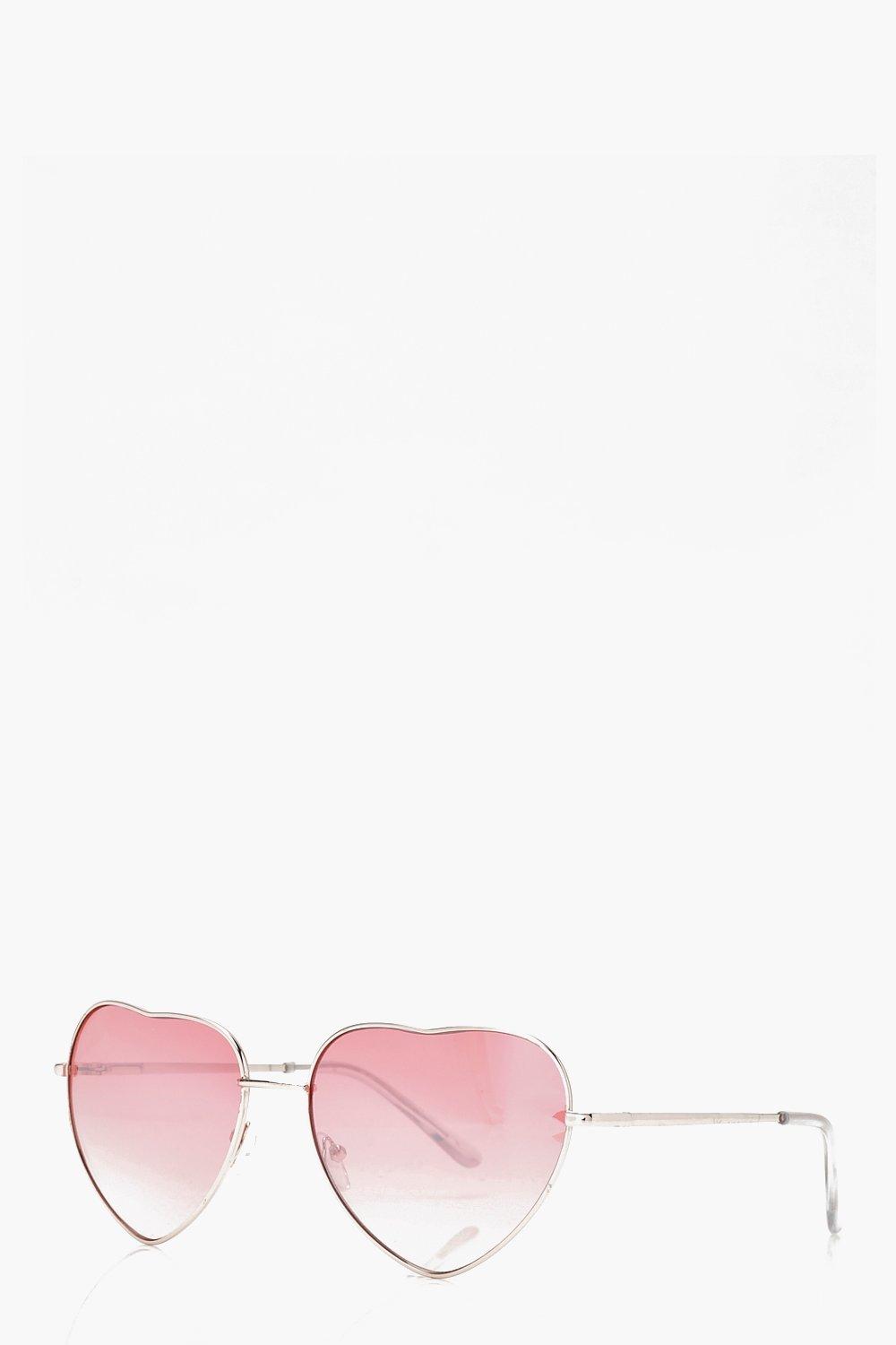 Pink lens heart sunglasses online